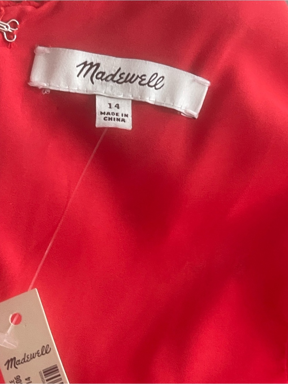 Madewell Red Floral Tie-Waist Maxi Dress - Picture 6 of 15